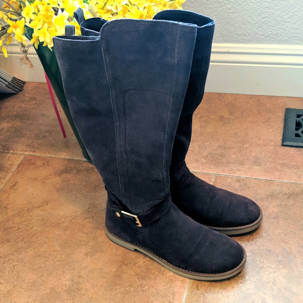 Tommy Hilfiger Suede Riding Boots